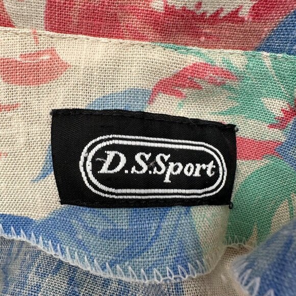 Vintage Floral Blazer 1980s Womens Jacket Pink Blue Shoulder Pads USA Size 18 - Picture 4 of 7